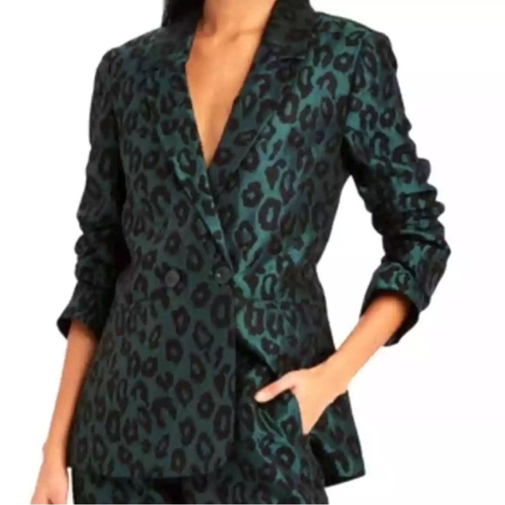 ANINE BING Madeline Blazer in Emerald sz XS
